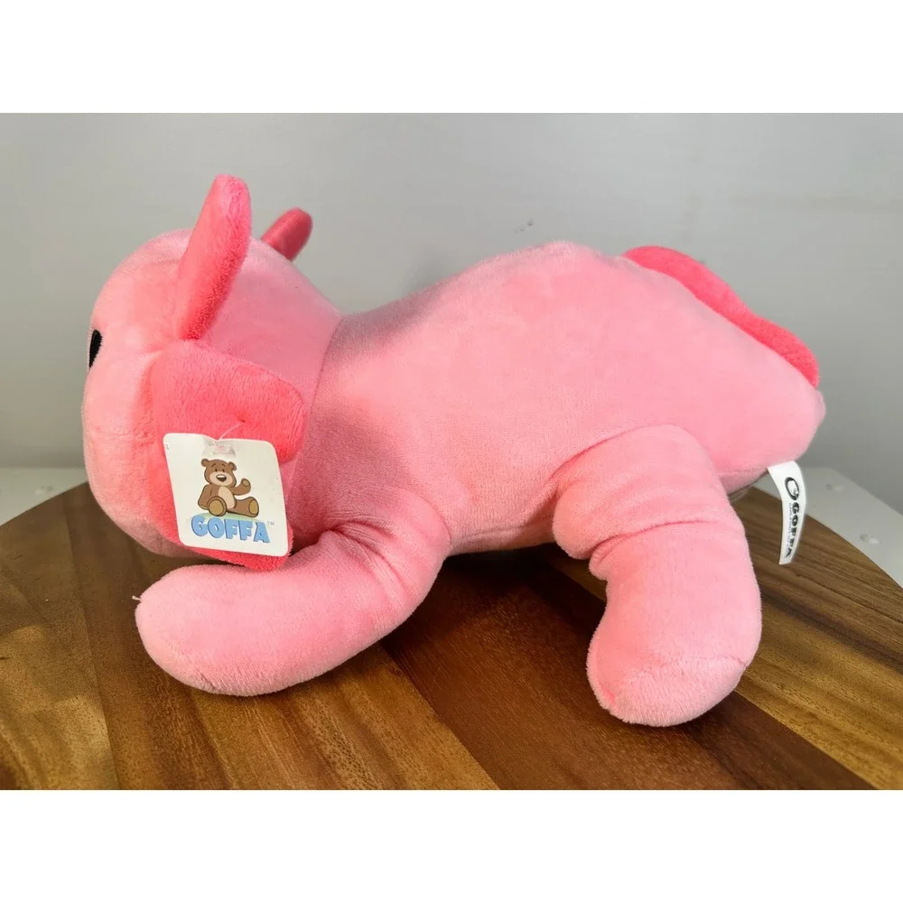 NWT! Goffa Axolotl Plush Stuffed Animal Pink Smiling Face Soft Kids Toy - Picture 4 of 7